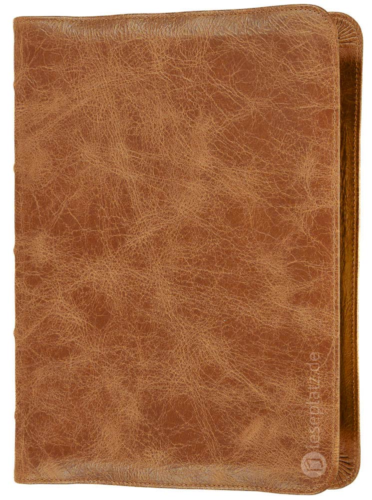 Elberfelder 2003 - kl.Schreibrandausgabe / Kalbsleder Toffee Unique Goldschnitt