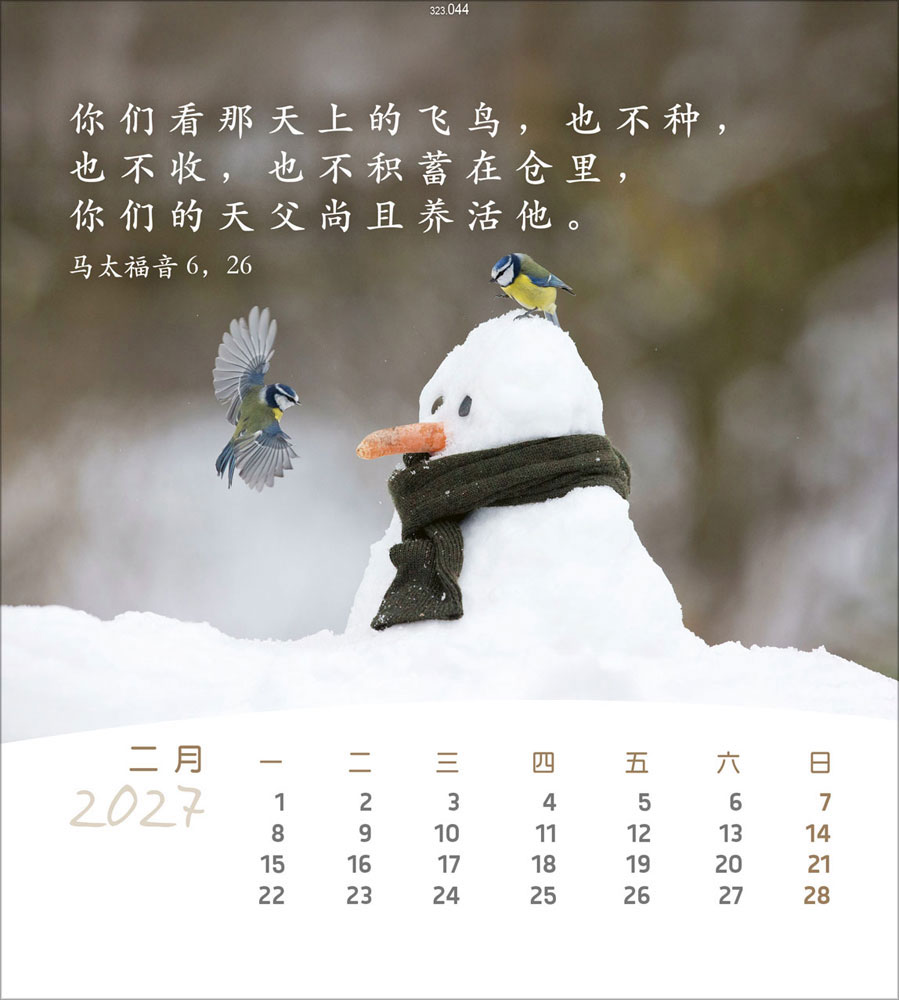 Leben für Dich 2027 - Verteilkalender (Chinesisch)