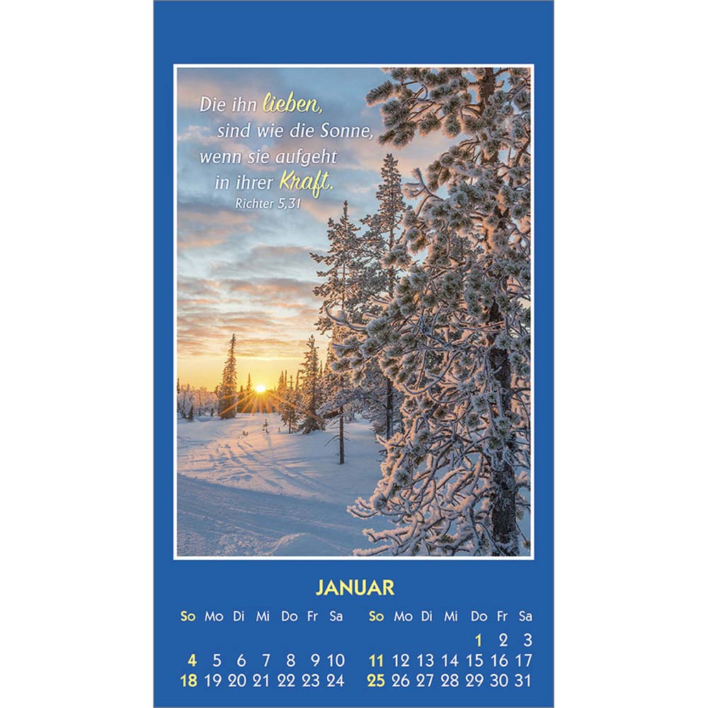 Gottes Wort - Licht für den Tag 2026 - Aufkleberkalender