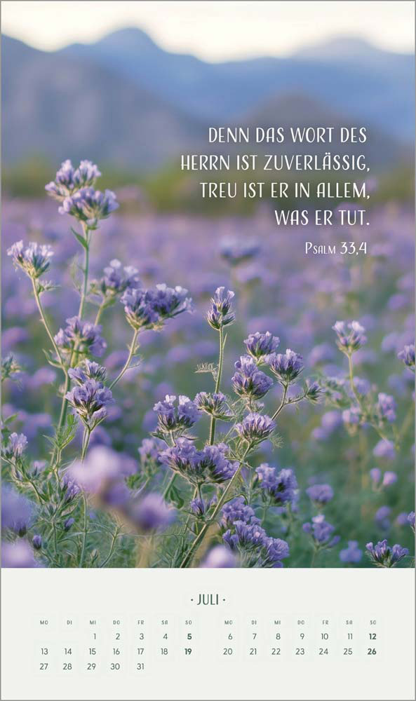 Zarte Blumengrüße 2026 - Wandkalender