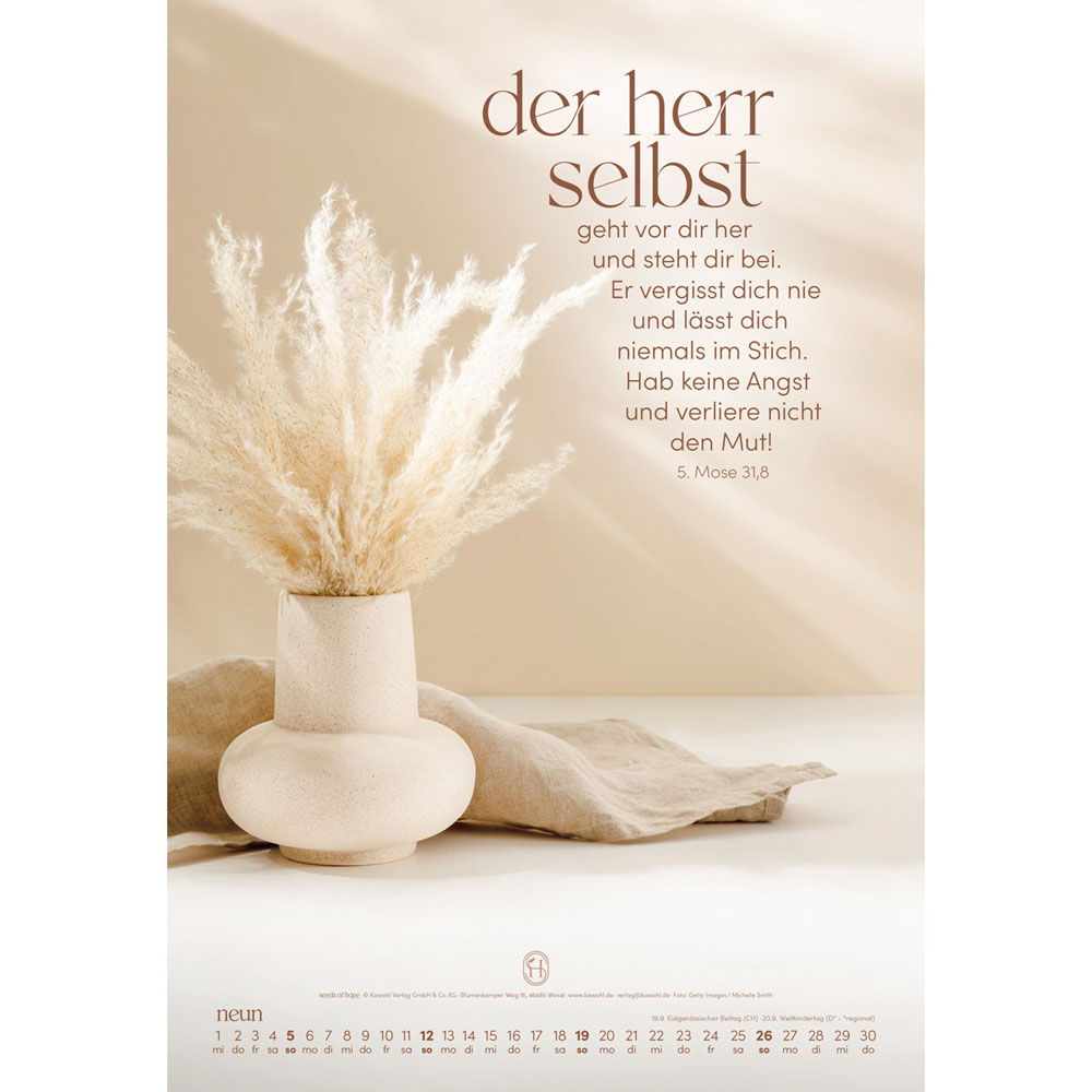 Sein Wort.  Dein Weg.  2027 - Wandkalender