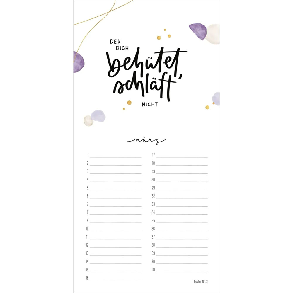 Zum Geburtstag viel Himmelsglück - Geburtstagskalender