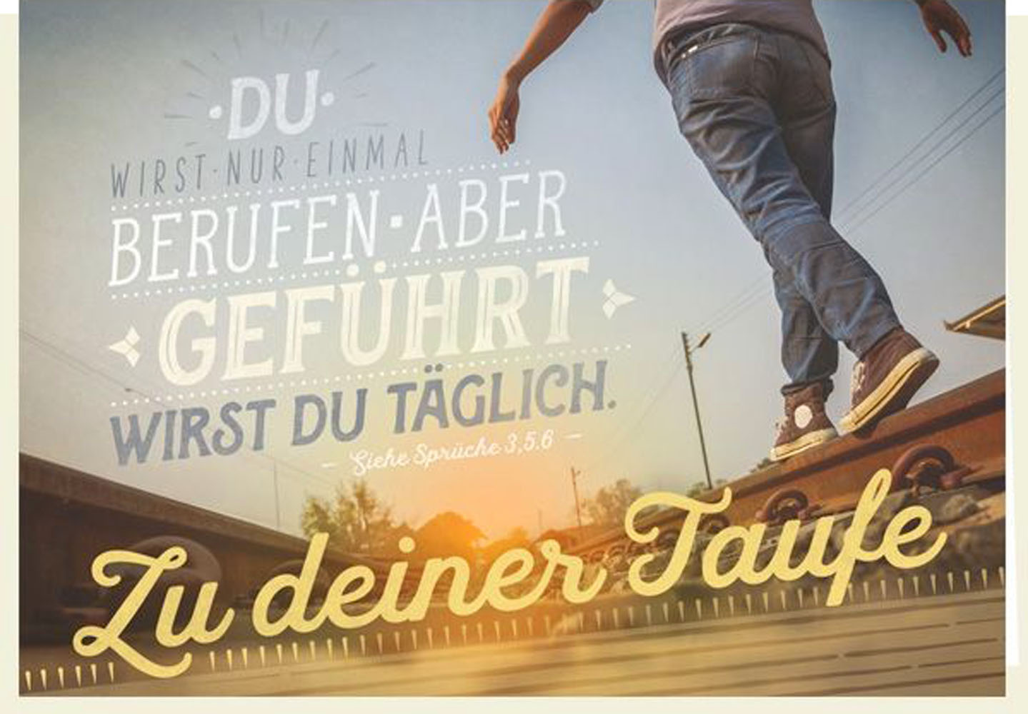 Faltkarte "Zu deiner Taufe"