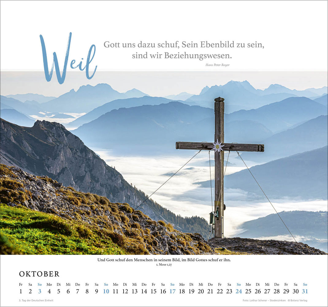 Fels meiner Stärke 2027 - Wandkalender
