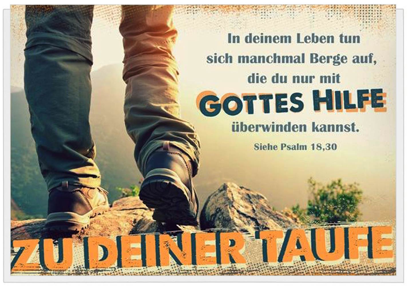 Faltkarte "Zu deiner Taufe"