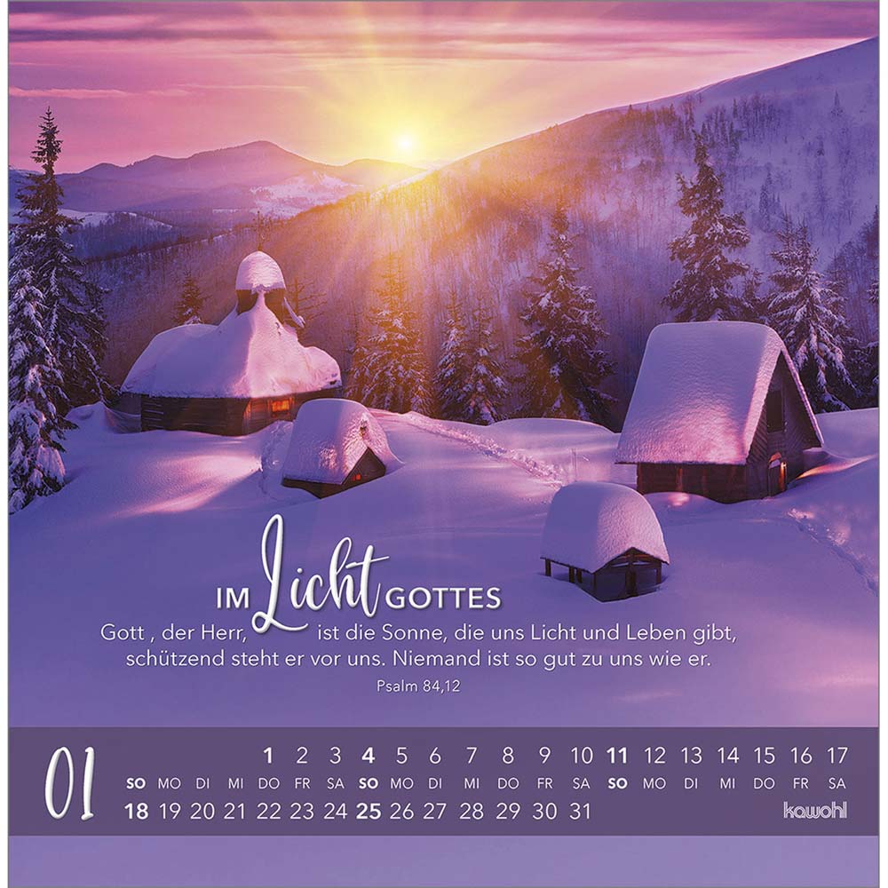 Die Liebe bleibt bestehn 2026 - Postkartenkalender