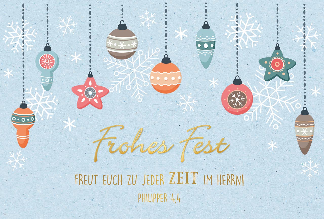 Postkarte "Frohes Fest"