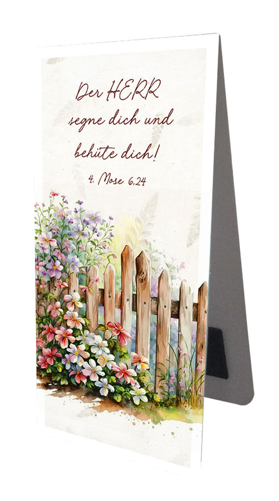 Magnetlesezeichen "Garten - Der Herr segne dich"