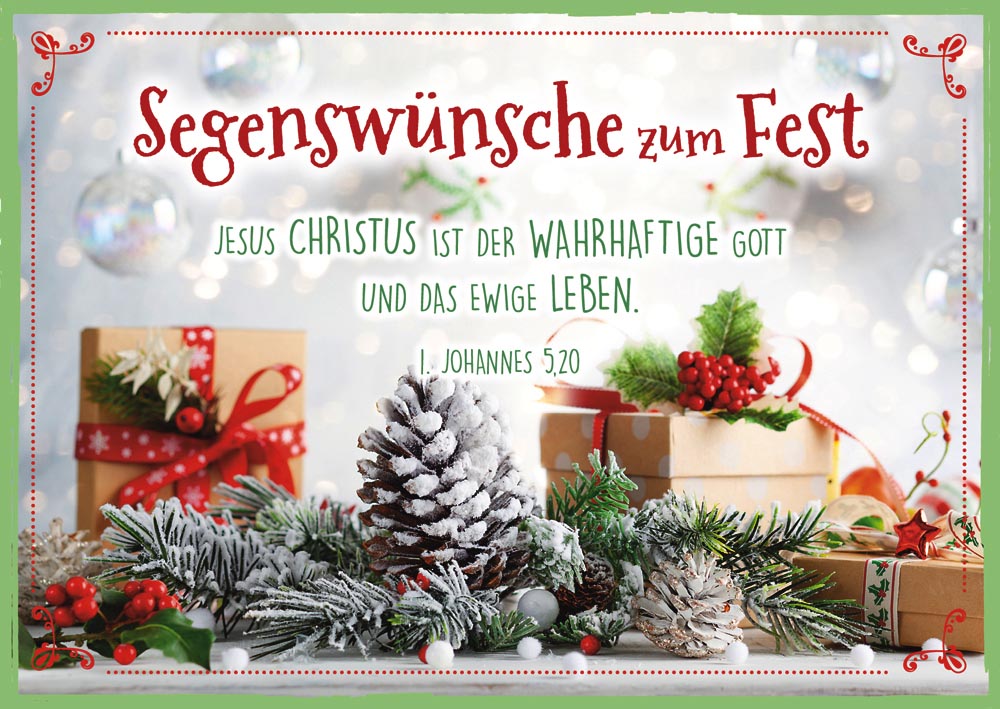 Postkarte "Weihnachtsgeschenke"