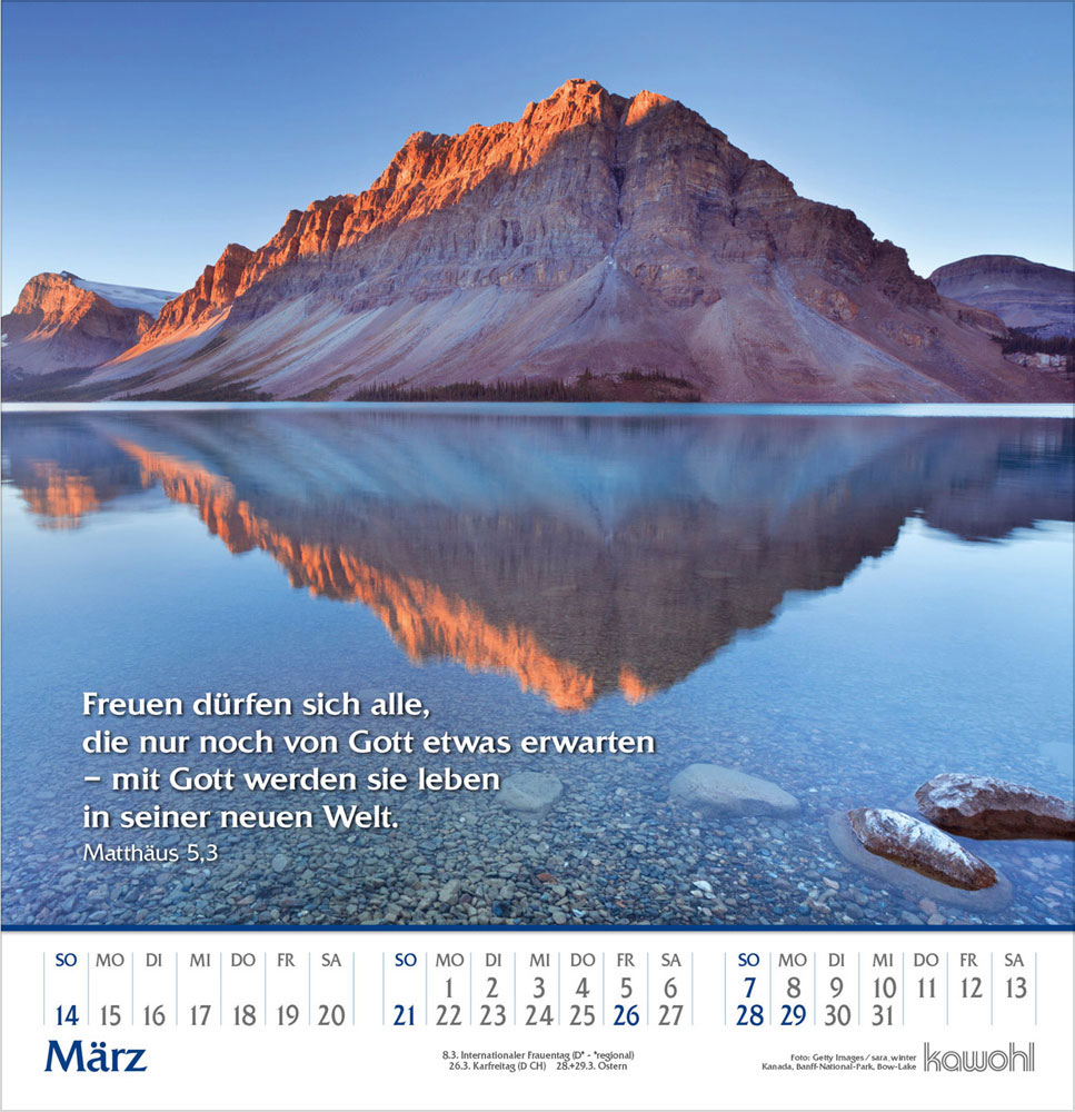 Glanz der Berge 2027 - Wandkalender