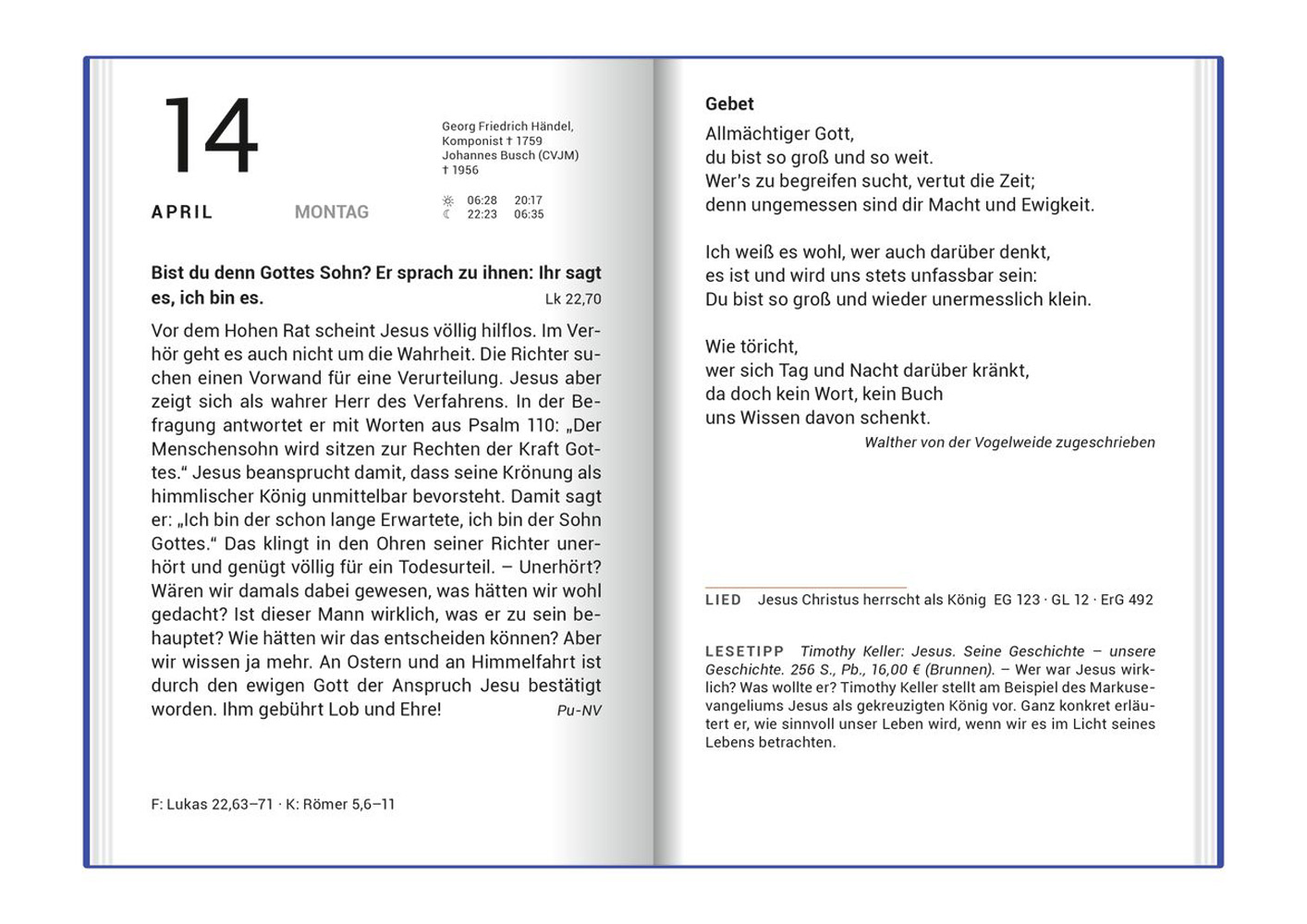Neukirchener Buchkalender 2026 - Großdruckausgabe