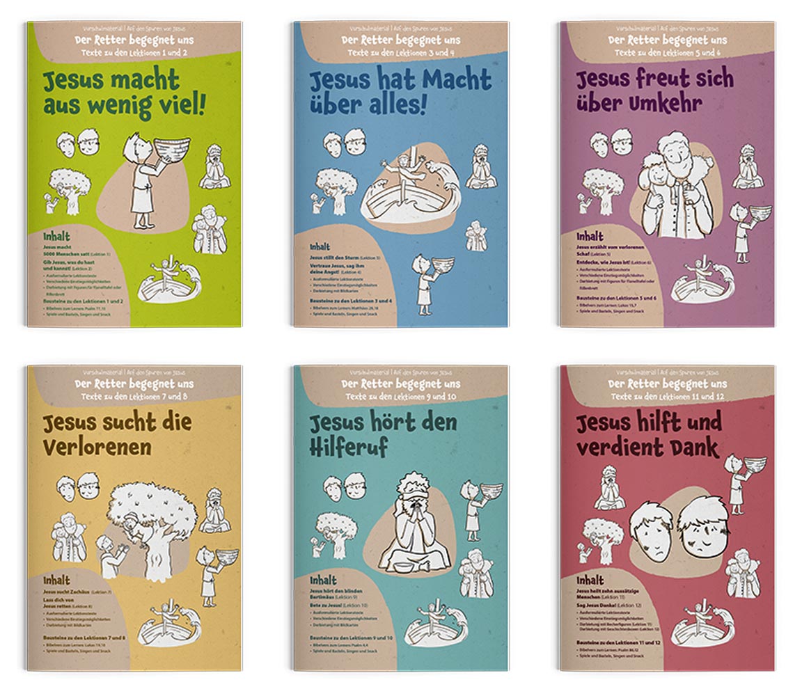 Auf den Spuren von Jesus - Der Retter begegnet uns - Vorschulmaterial