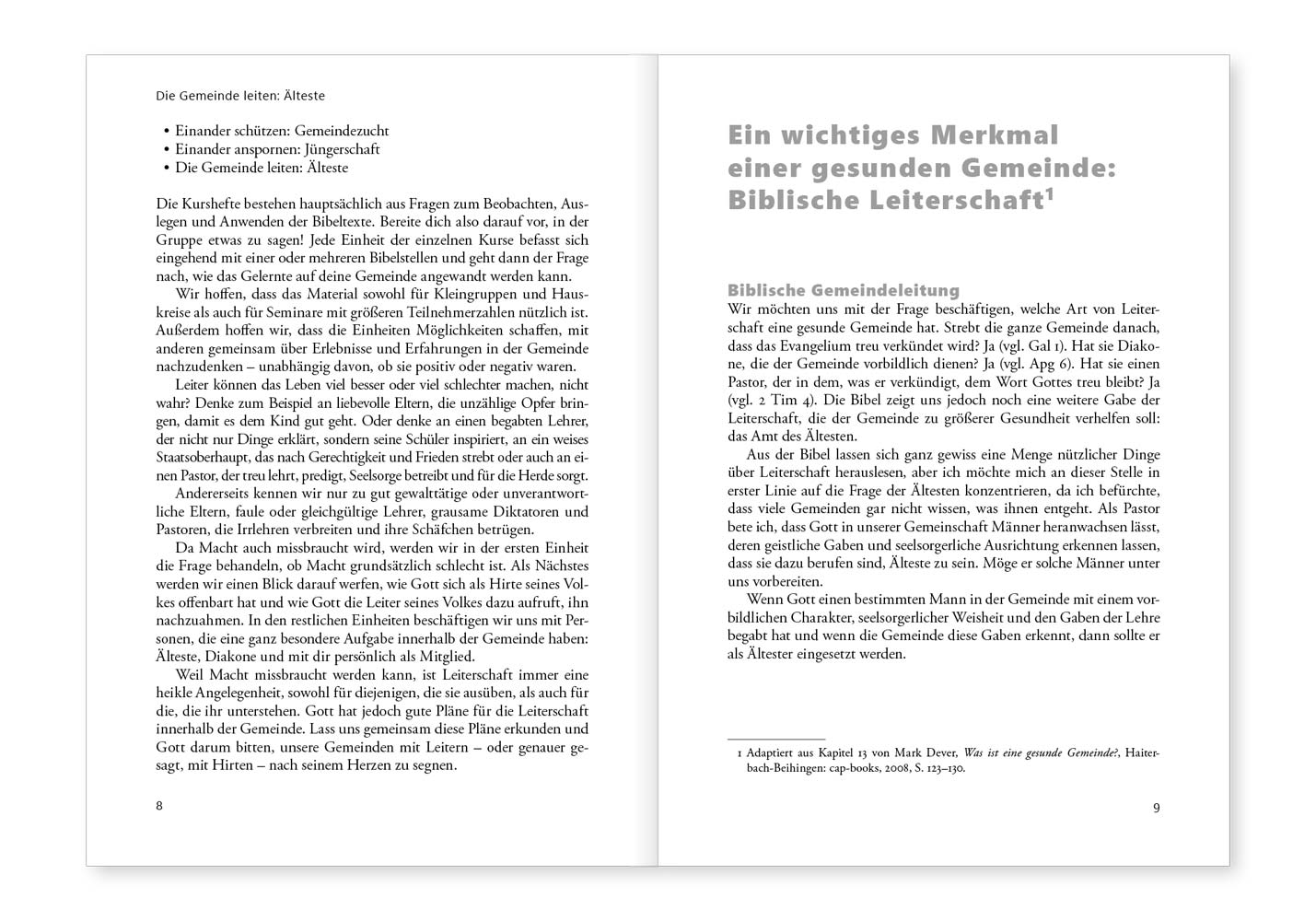 Die Gemeinde leiten: Älteste