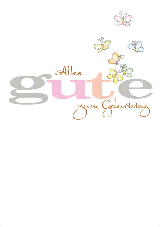 179712241 Faltkarte "Alles Gute zum Geburtstag"