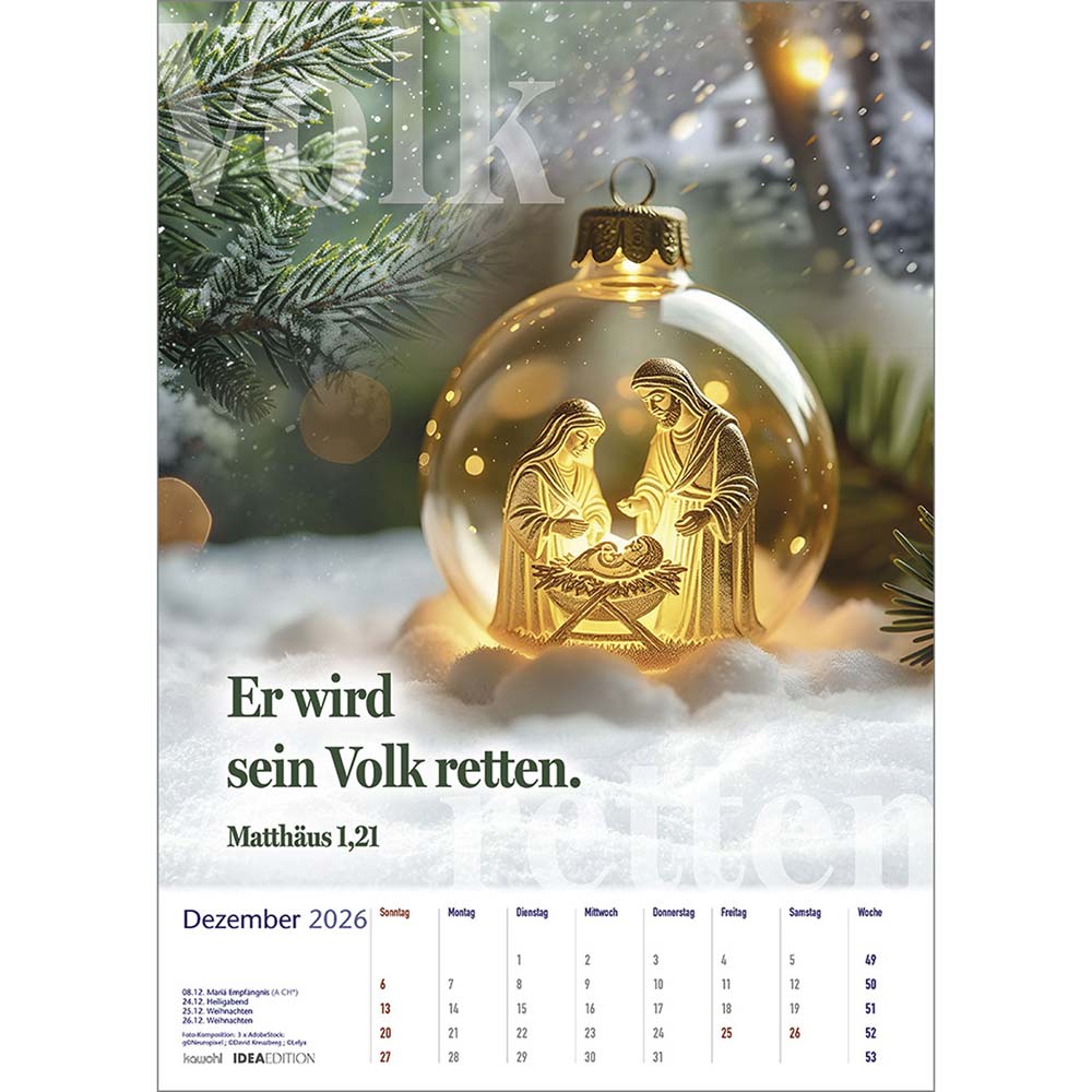 Auf seinem Weg 2026 - Wandkalender