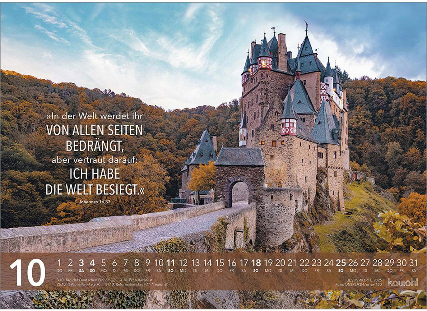 Jesus Worte 2026 - Wandkalender