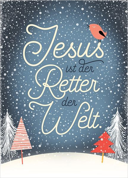 Postkarte "Jesus ist Retter"