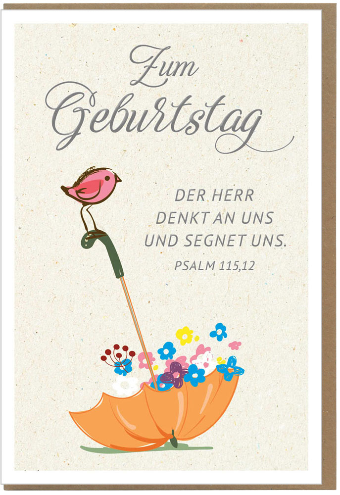 Faltkarte "Zum Geburtstag"