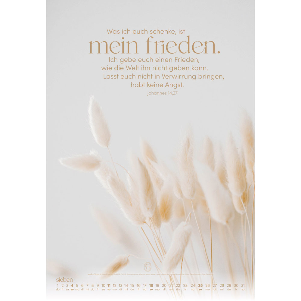 Sein Wort.  Dein Weg.  2027 - Wandkalender