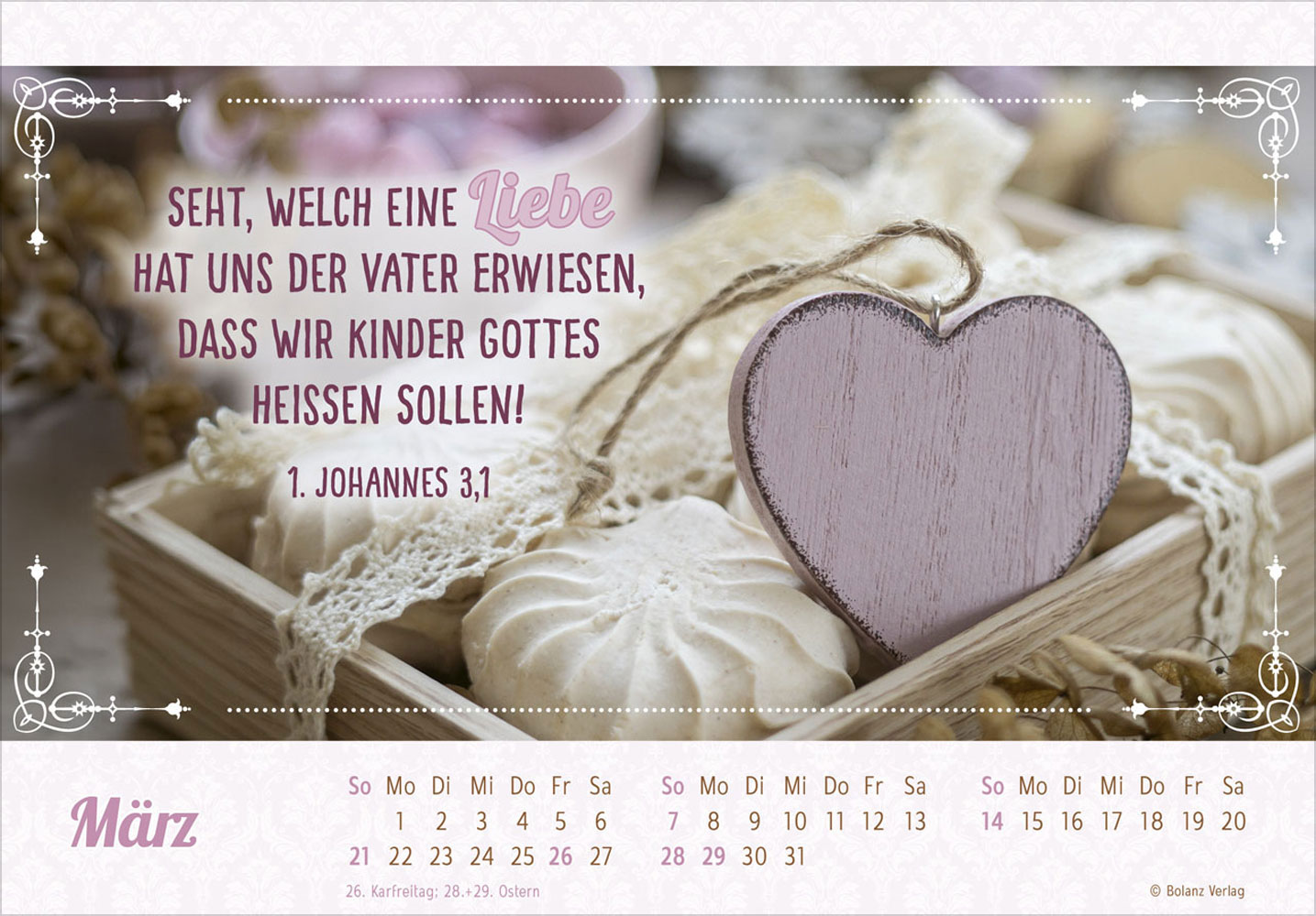 Herzliche Worte für Dich 2027 - Postkartenkalender
