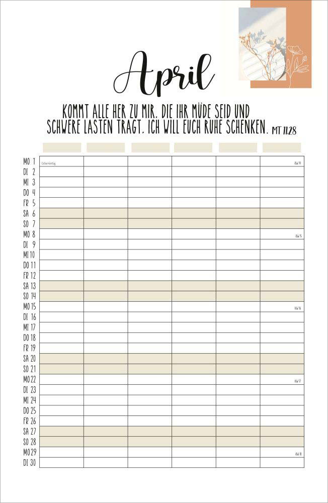 Familienkalender 2024 Familienkalender 2024