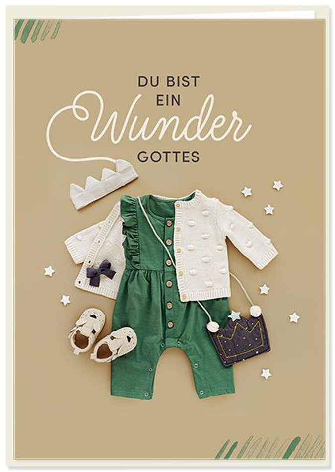 Faltkarte "Du bist ein Wunder Gottes"