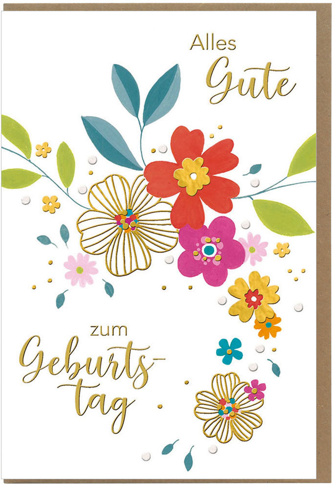 Faltkarte "Alles Gute zum Geburtstag"