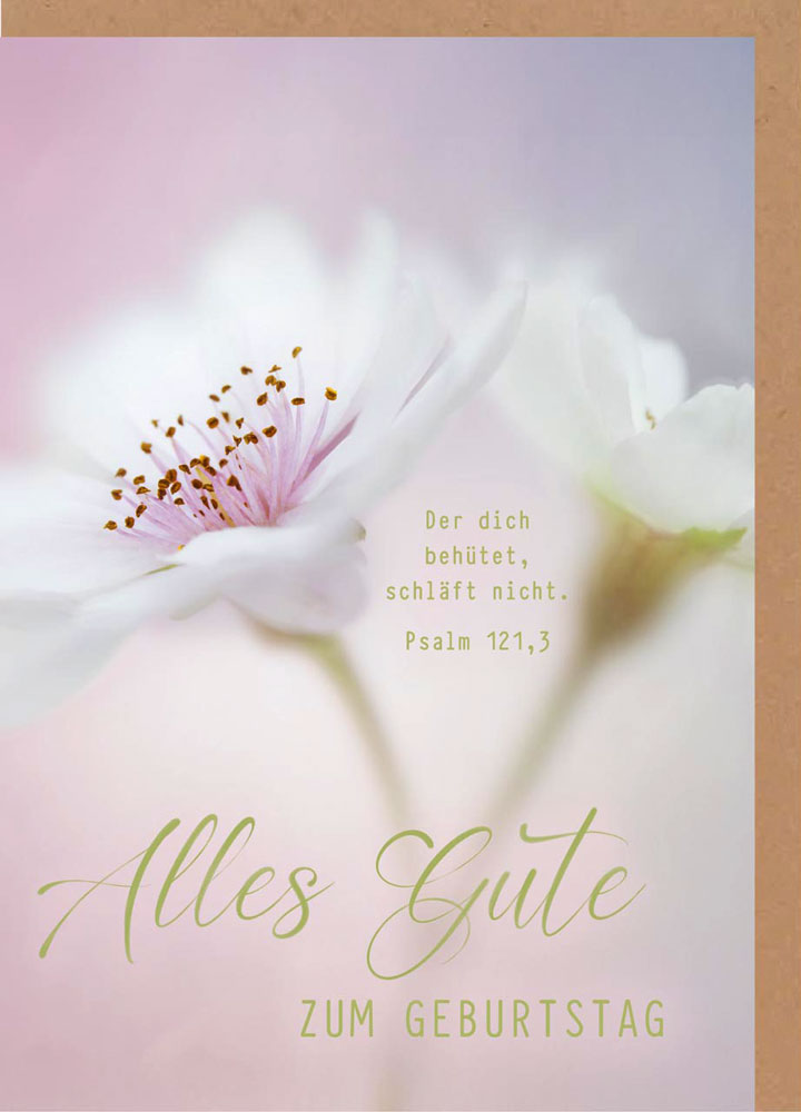 Faltkarte "Alles Gute" (Blüte)
