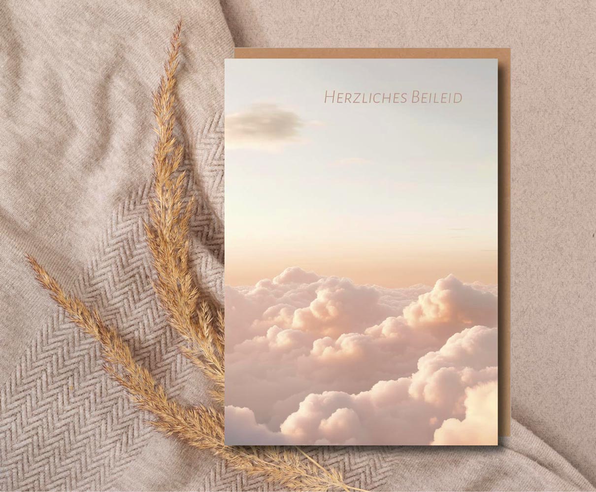Faltkarte "Herzliches Beileid"