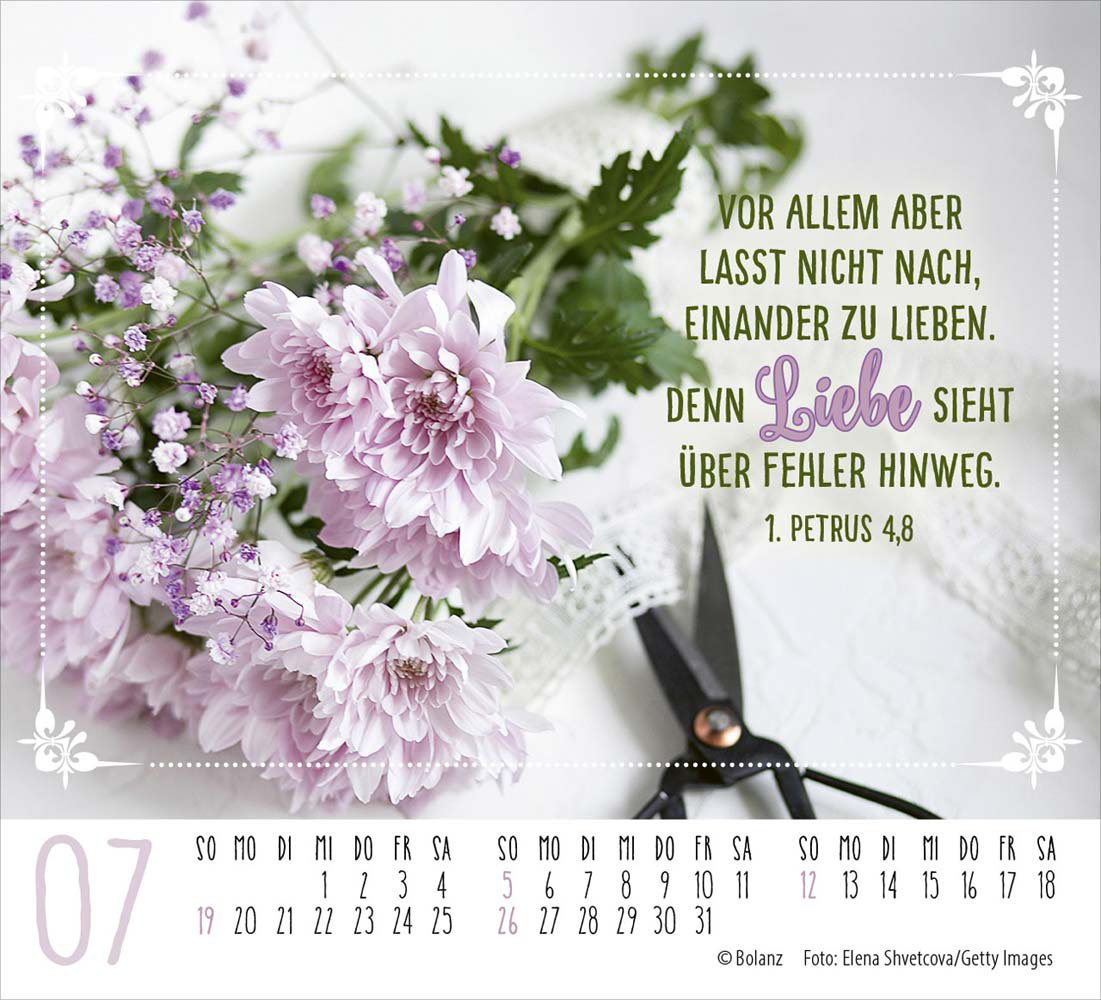 Worte von Herzen 2026 - Minikalender
