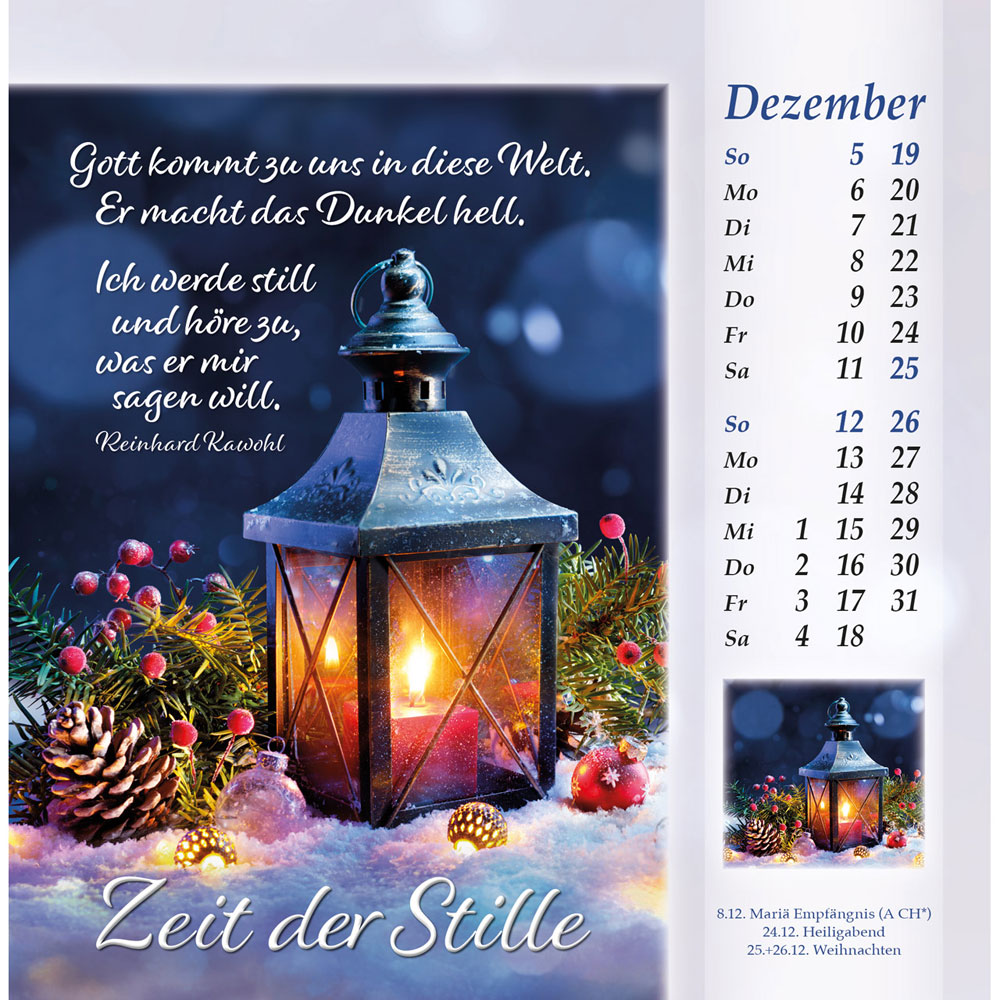 Licht vom unerschöpften Lichte 2027 - Postkartenkalender