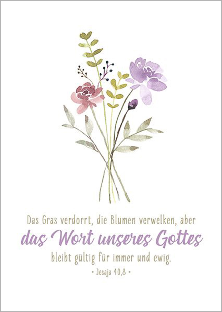 Postkarte "Das Wort unseres Gottes"