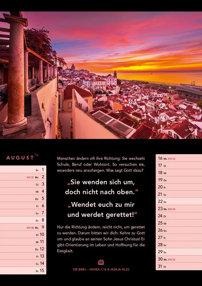 Licht zum Leben 2027 - Monatskalender