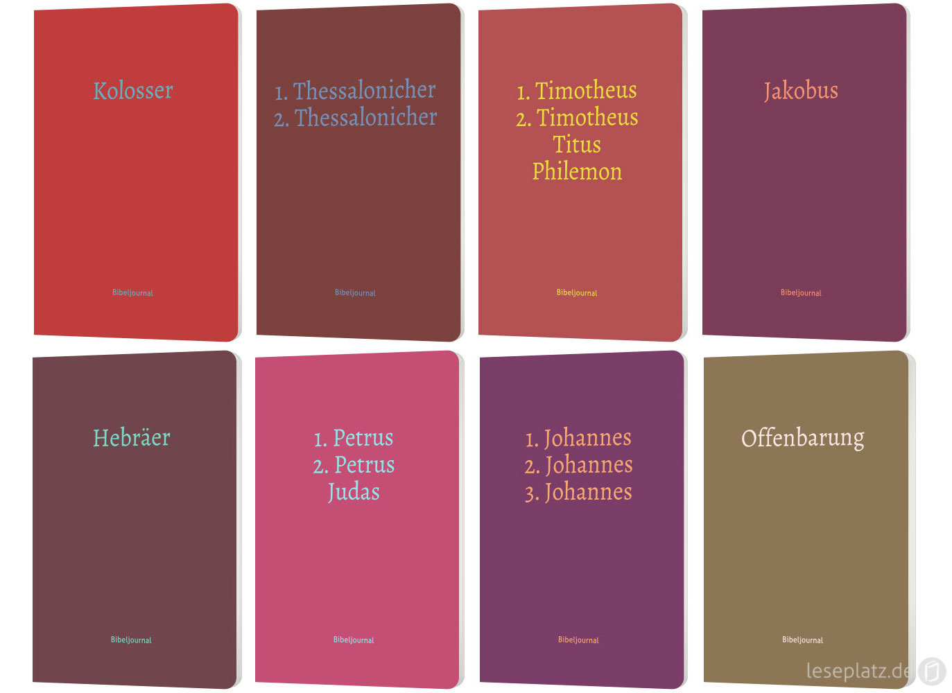 Bibeljournal - Paket Kolosser - Offenbarung (8 Bände)