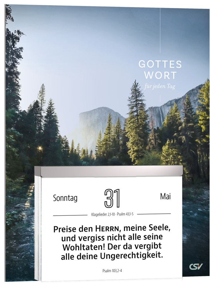 Gottes Wort für jeden Tag 2026 - Abreißkalender Gottes Wort für jeden Tag 2026 - Abreißkalender