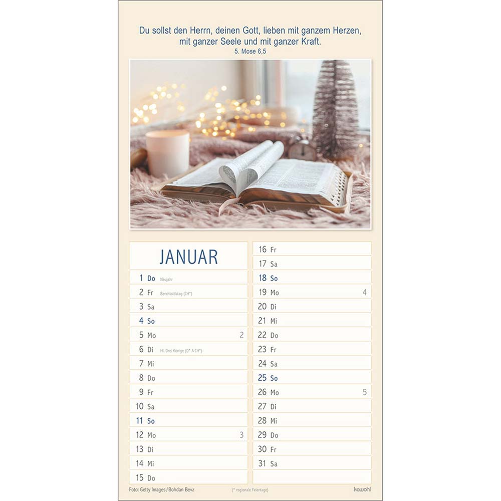 Meine Zeit in seinen Händen 2026 - Wandkalender