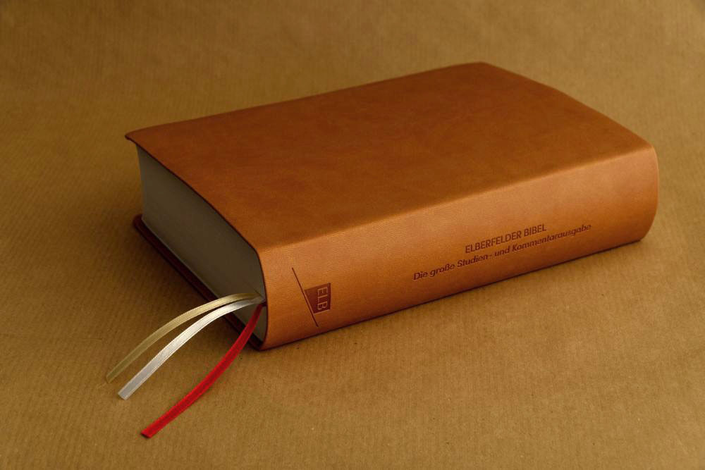 Elberfelder Bibel 2006 Studienausgabe - Kunstleder braun