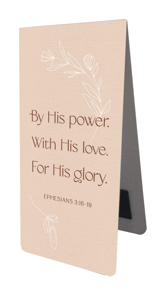 Magnetlesezeichen "by his power"