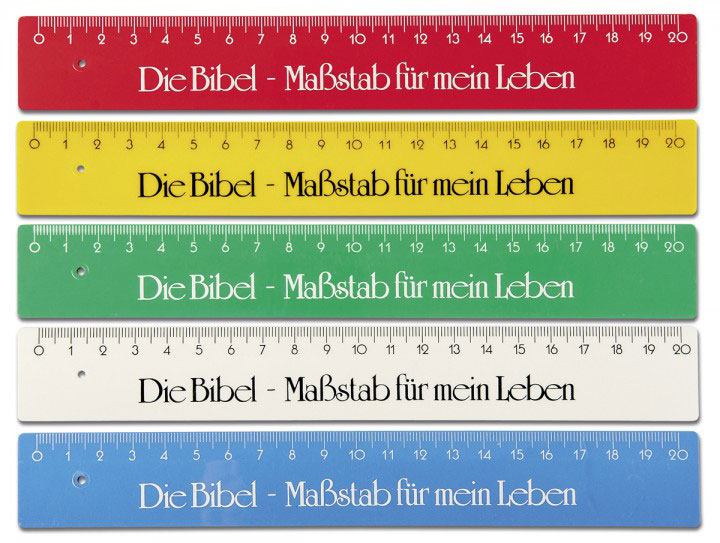 Lineal "Die Bibel - Maßstab für mein Leben"