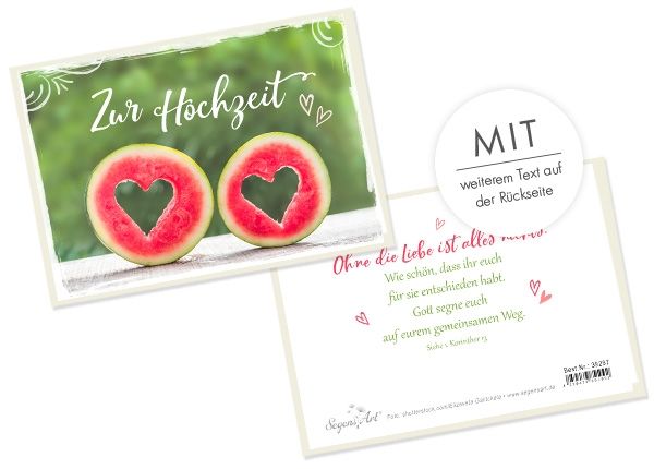 Faltkarte "zur Hochzeit"