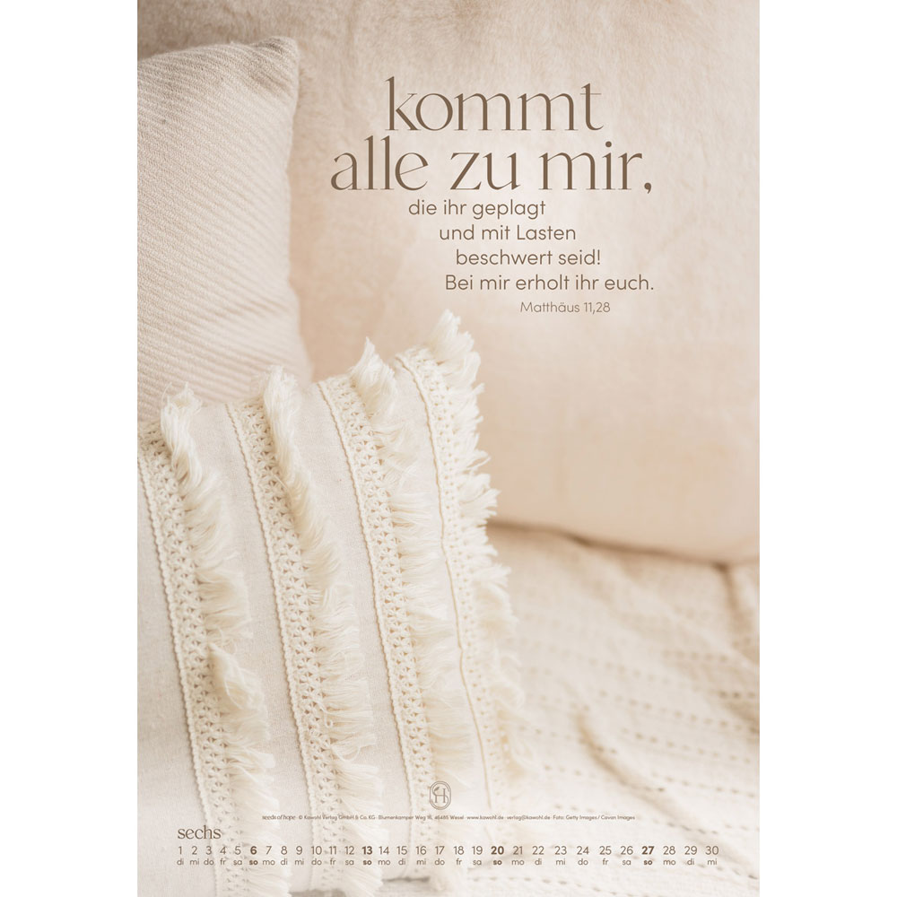Sein Wort.  Dein Weg.  2027 - Wandkalender
