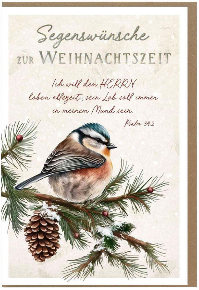 Faltkarte "Zur Weihnachtszeit"