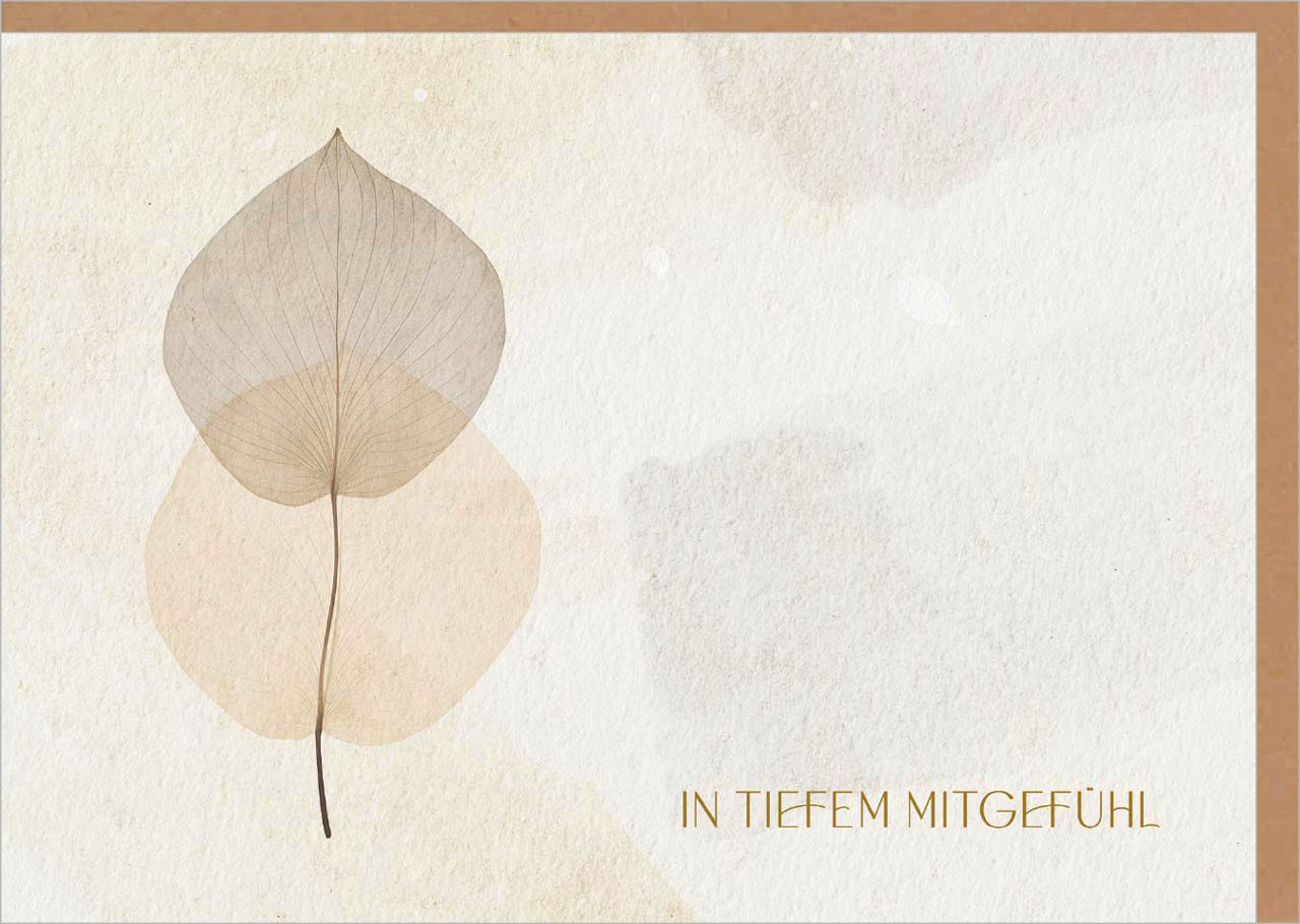 Faltkarte "In stiller Trauer"