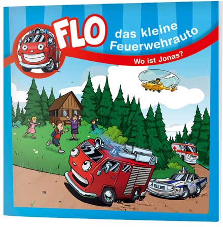 Flo, das kleine Feuerwehrauto - Mini-Buch "Wo ist Jonas?"