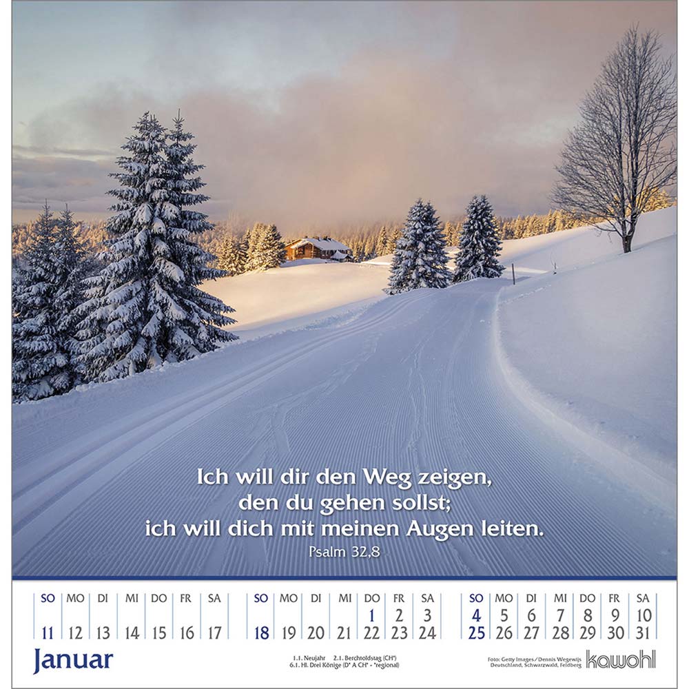 Glanz der Berge 2026 - Wandkalender
