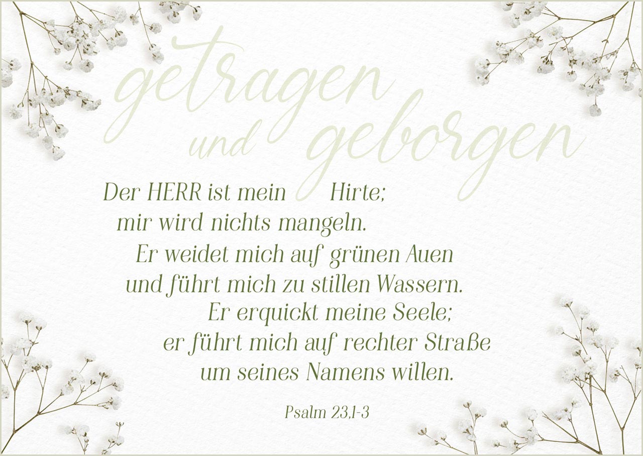Postkarte "Getragen und geborgen"