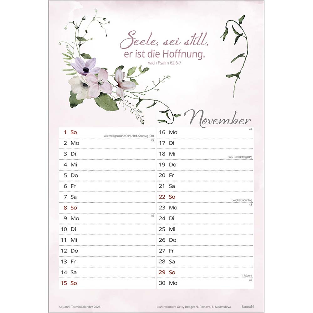 Wohlfühlen in deiner Nähe 2026 - Wandkalender