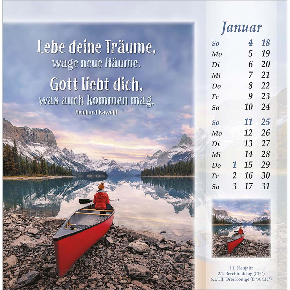 Licht vom unerschöpften Lichte 2026 - Postkartenkalender