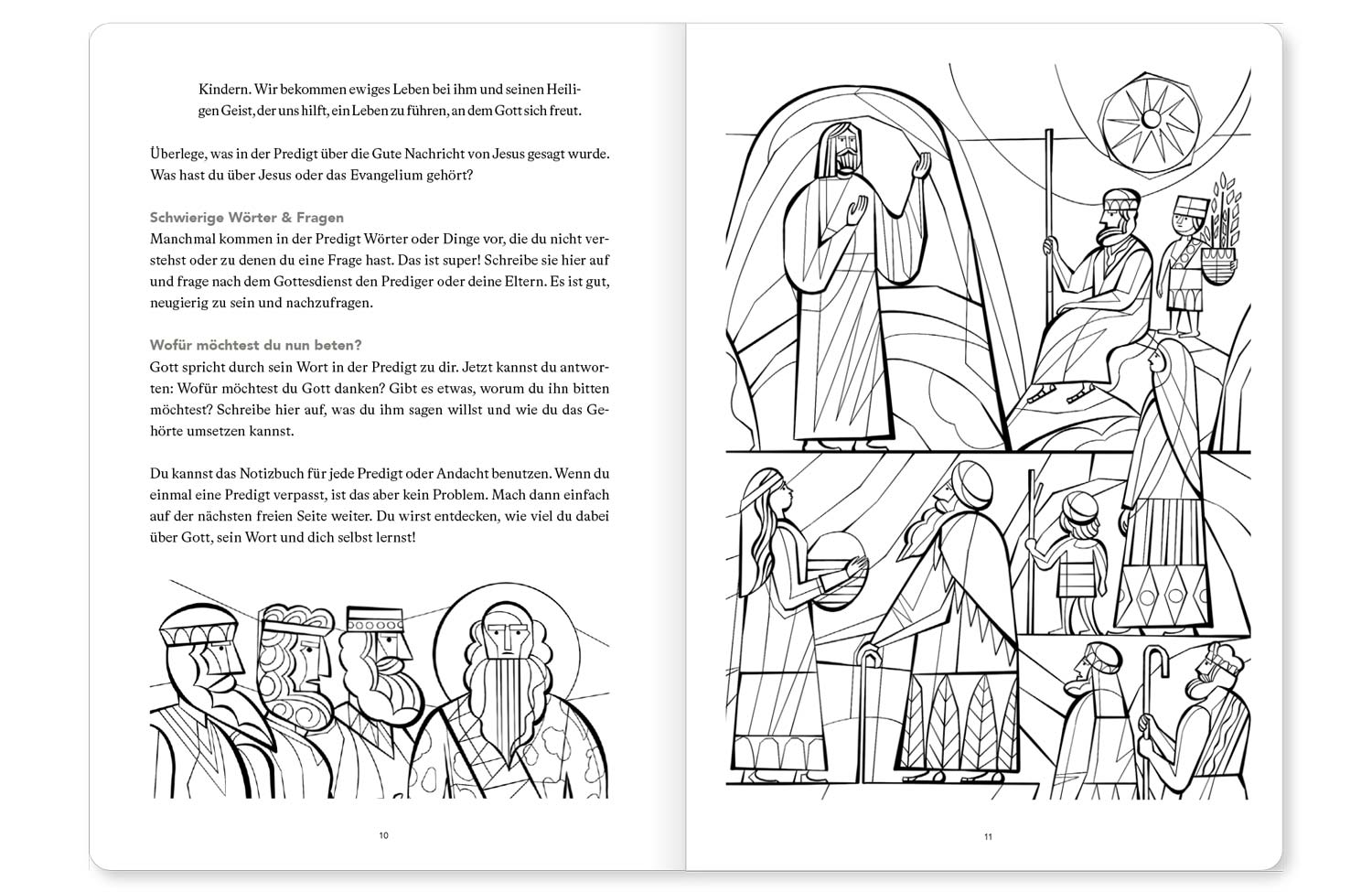Predigt-Notizbuch für Kinder