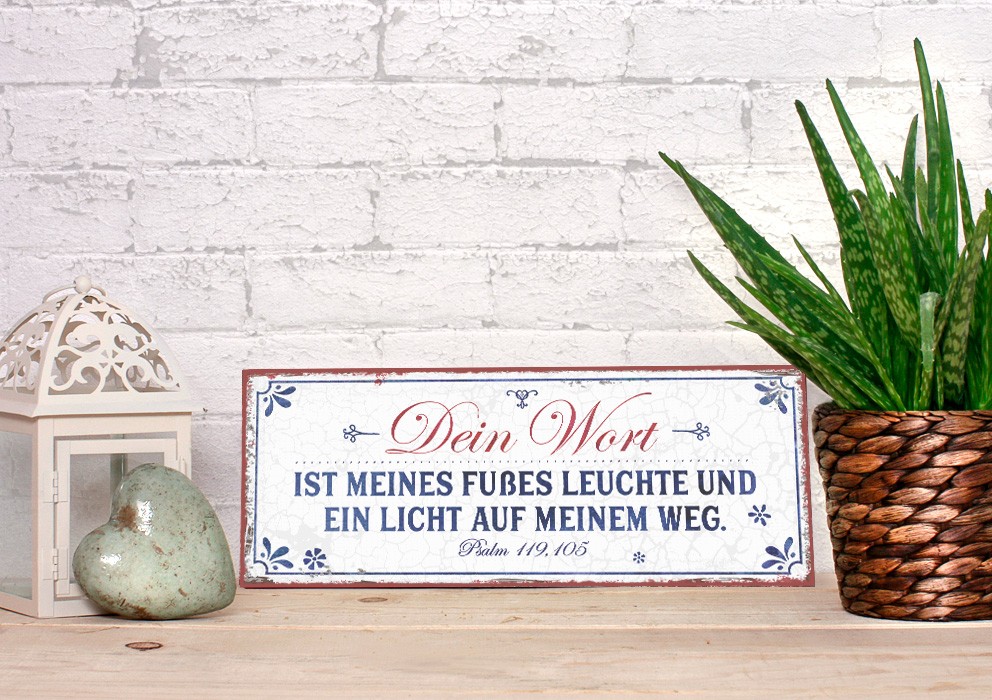 84032-2 Metallschild "Leuchte und Licht"